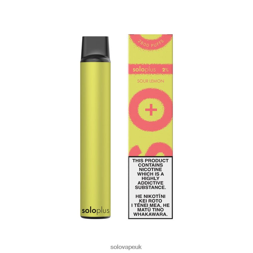 Solo Plus Disposable Vape Sour Lemon 84T28436 | Solo Disposable Vape Puffs