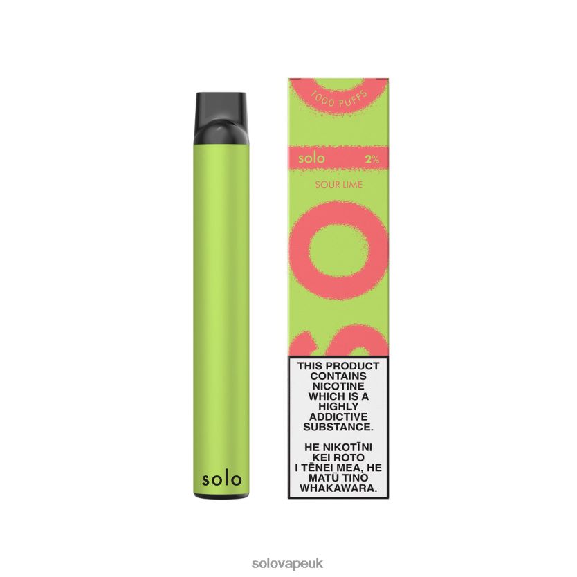 Solo Disposable Vape Sour Lime 84T28418 | Solo Disposable Vape Puffs